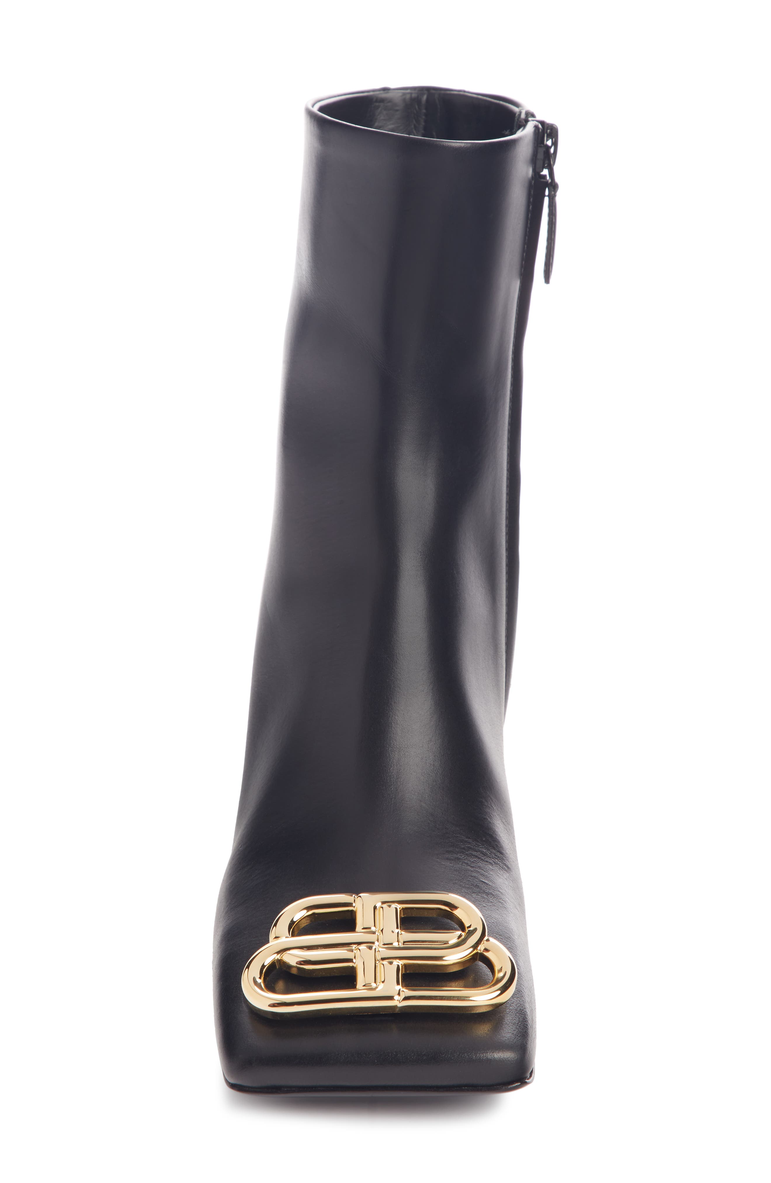 Balenciaga BB Square Toe Bootie, Alternate, color, 