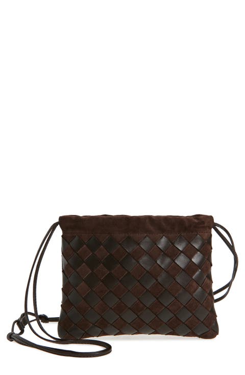 Small Dustbag Intrecciato Suede & Leather Bag