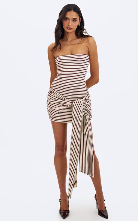 Tommie Lyocell Jersey Tie Strap Mini Dress