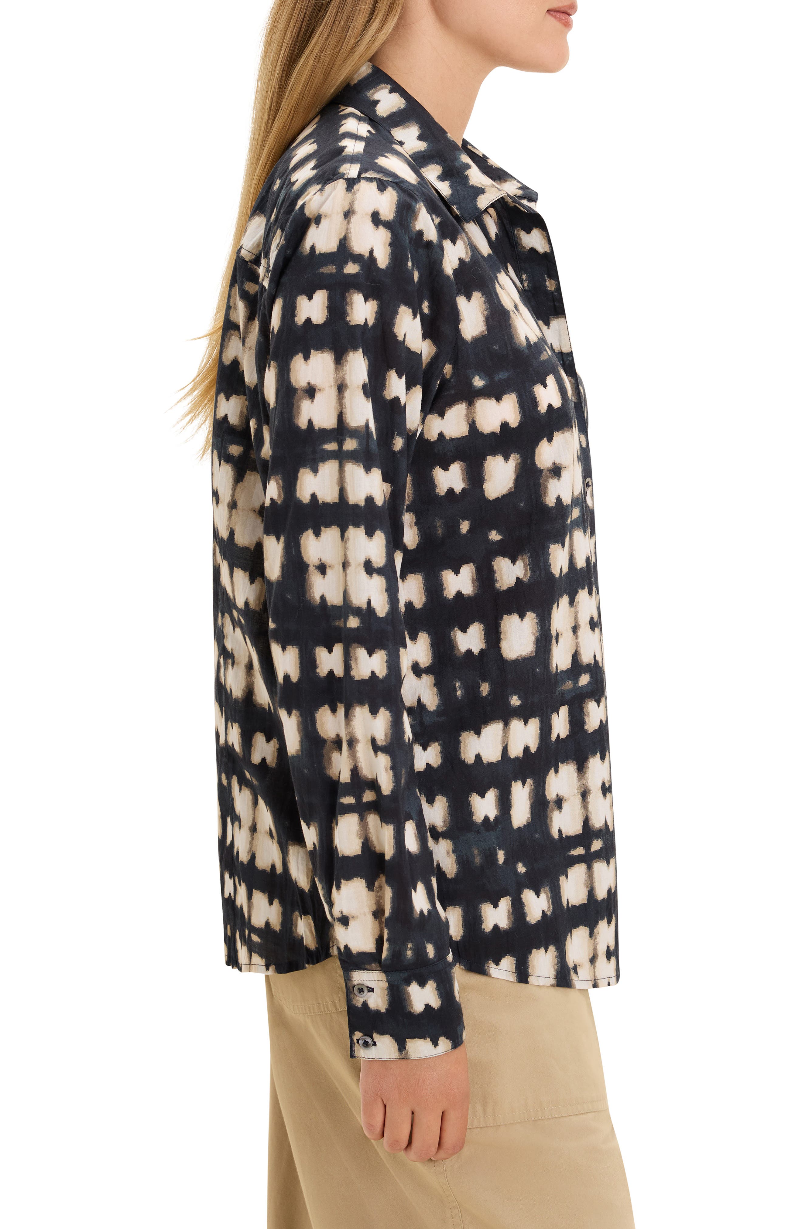 nz BY NIC AND ZOE Shibori Cotton Shirt (Women) | Nordstrom