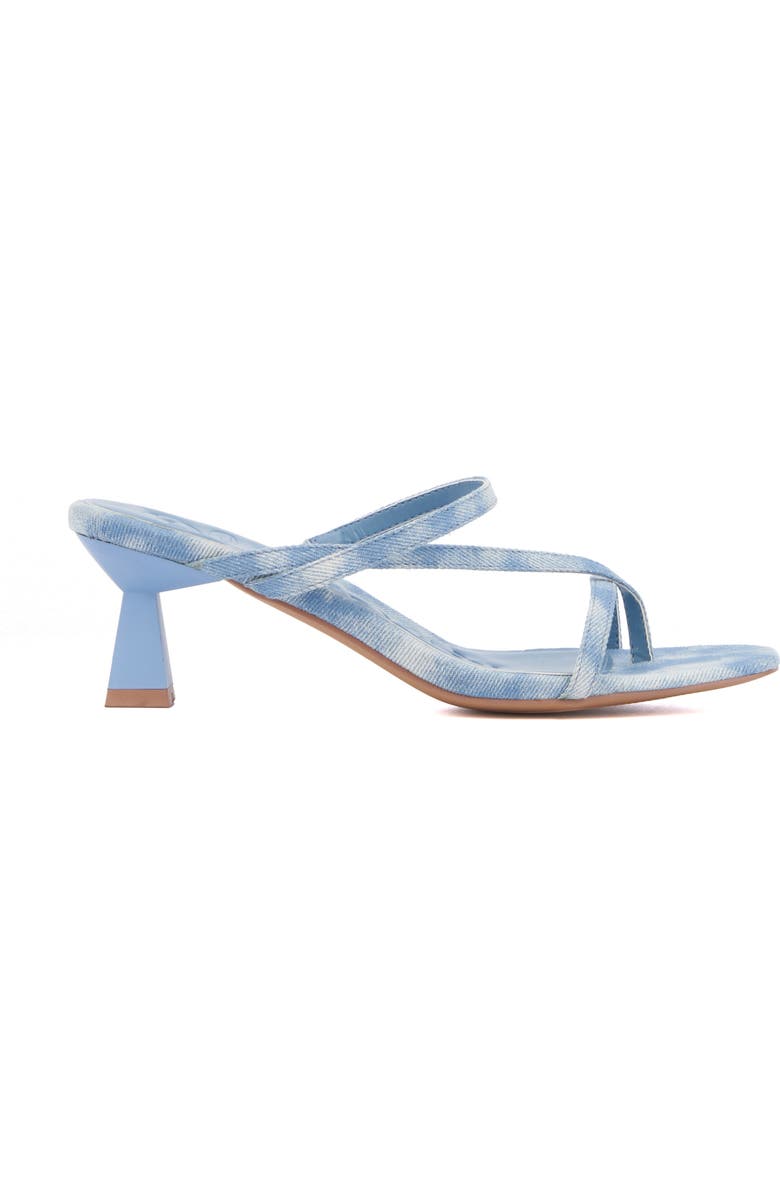OLIVIA MILLER Angelic Rhinestone Sandal, Alternate, color, Acid-Wash Blue