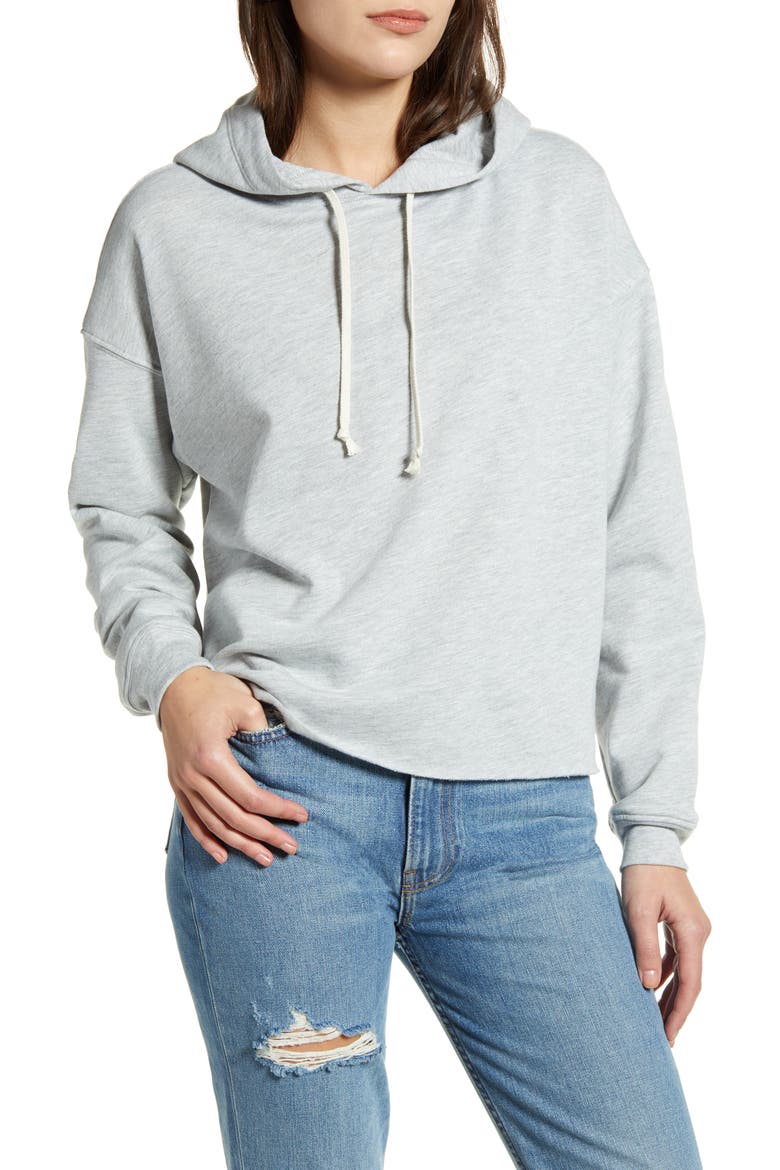 Pullover Hoodie, Main, color, GREY LIGHT HEATHER