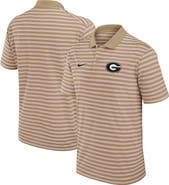 Nike Men's Nike Tan Georgia Bulldogs Athletic Prep Striped Performance Polo