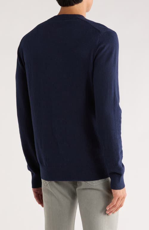 14th & Union Organic Cotton & Cashmere Blend Crewneck Sweater In Blue