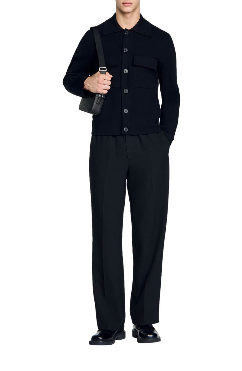 SANDRO Knit jacket, Alternate, color, 