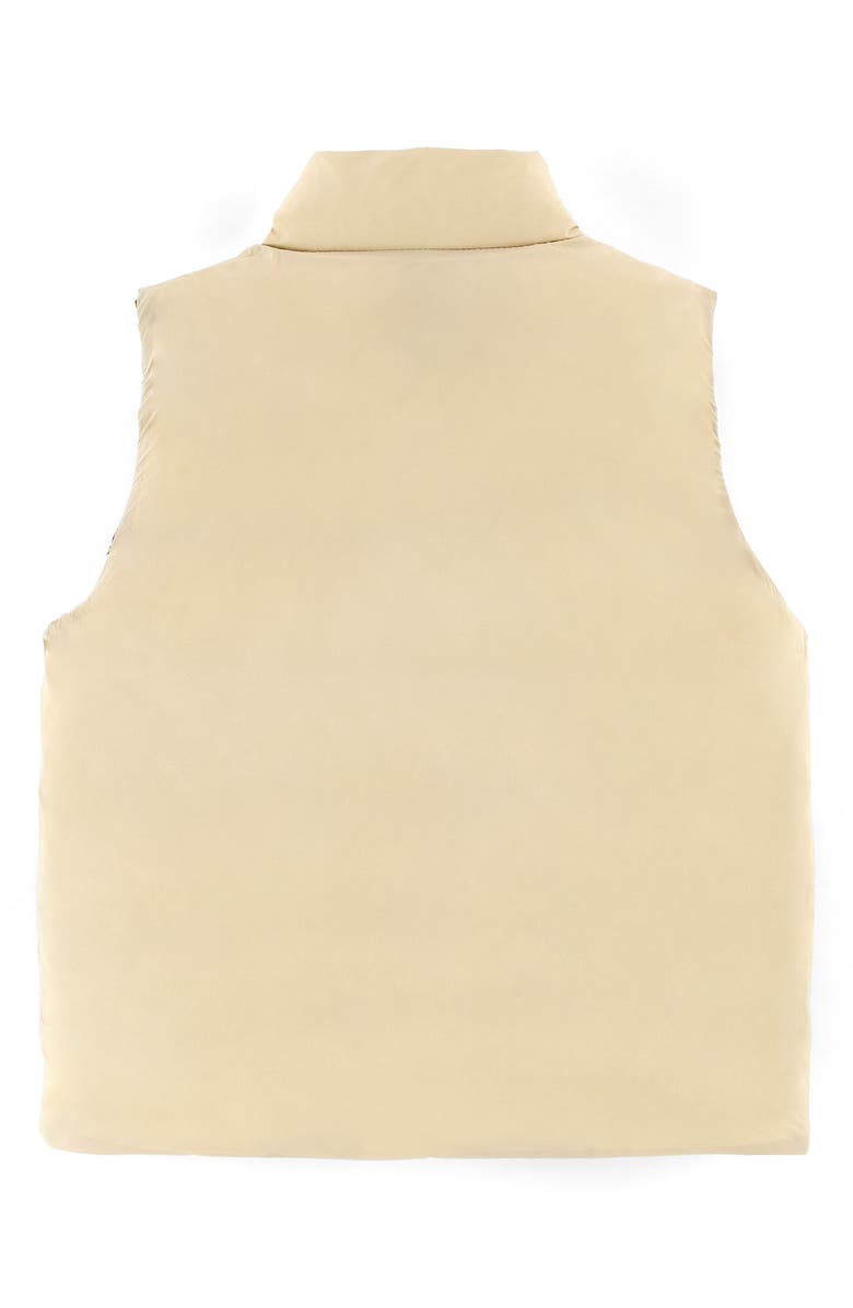 CALONIE Kids' Casey Reversible Down Puffer Vest, Alternate, color, Tan
