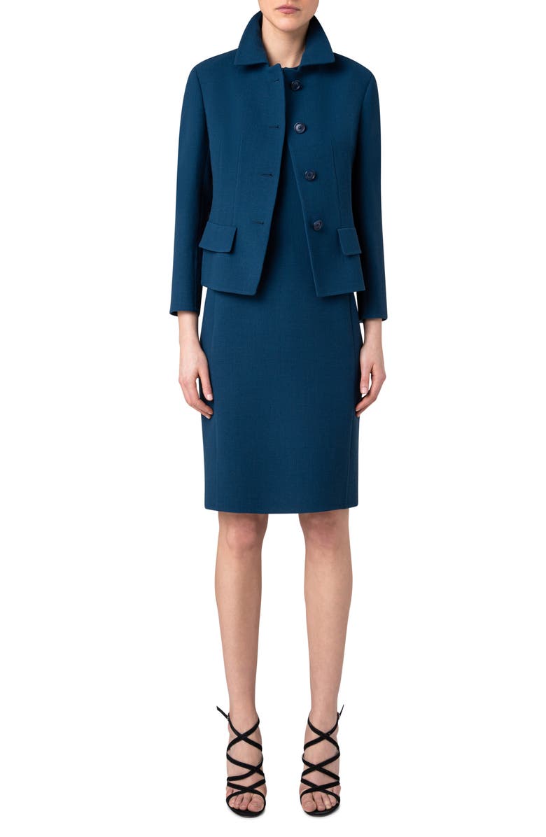 Akris Lea Double Face Cashmere Crepe Jacket, Alternate, color, 