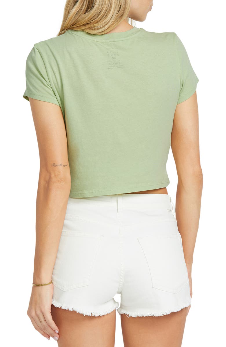 Billabong Sol Surf Crop Graphic T-Shirt, Alternate, color, Pistachio