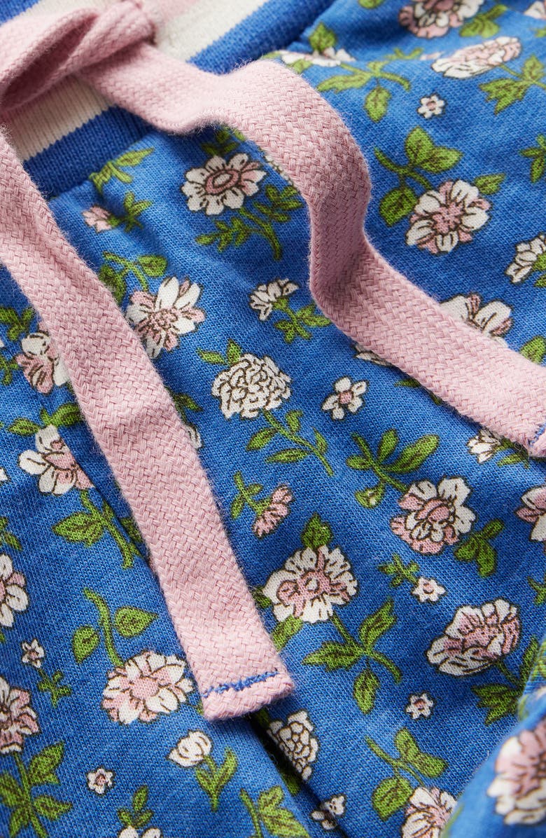 Mini Boden Kids' Floral Pleated Cotton Skort, Alternate, color, Bluejay Garden Flower