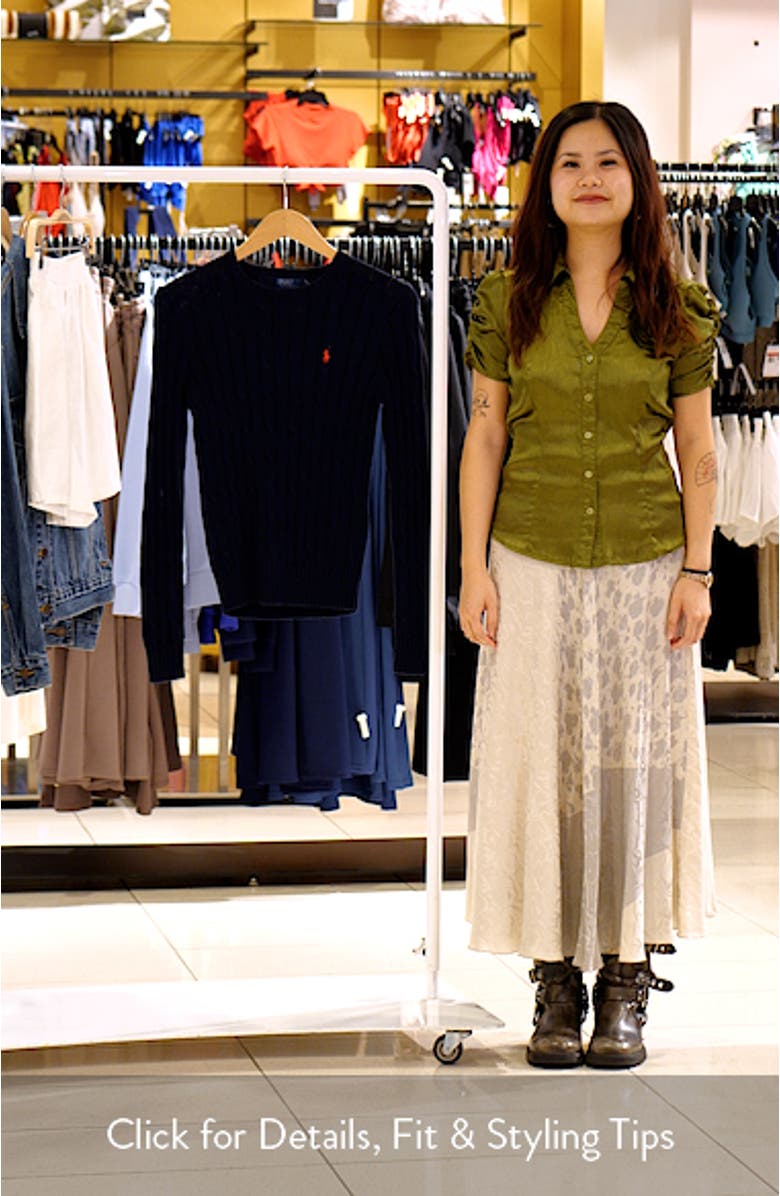 Cotton Cable Knit Sweater, sales video thumbnail