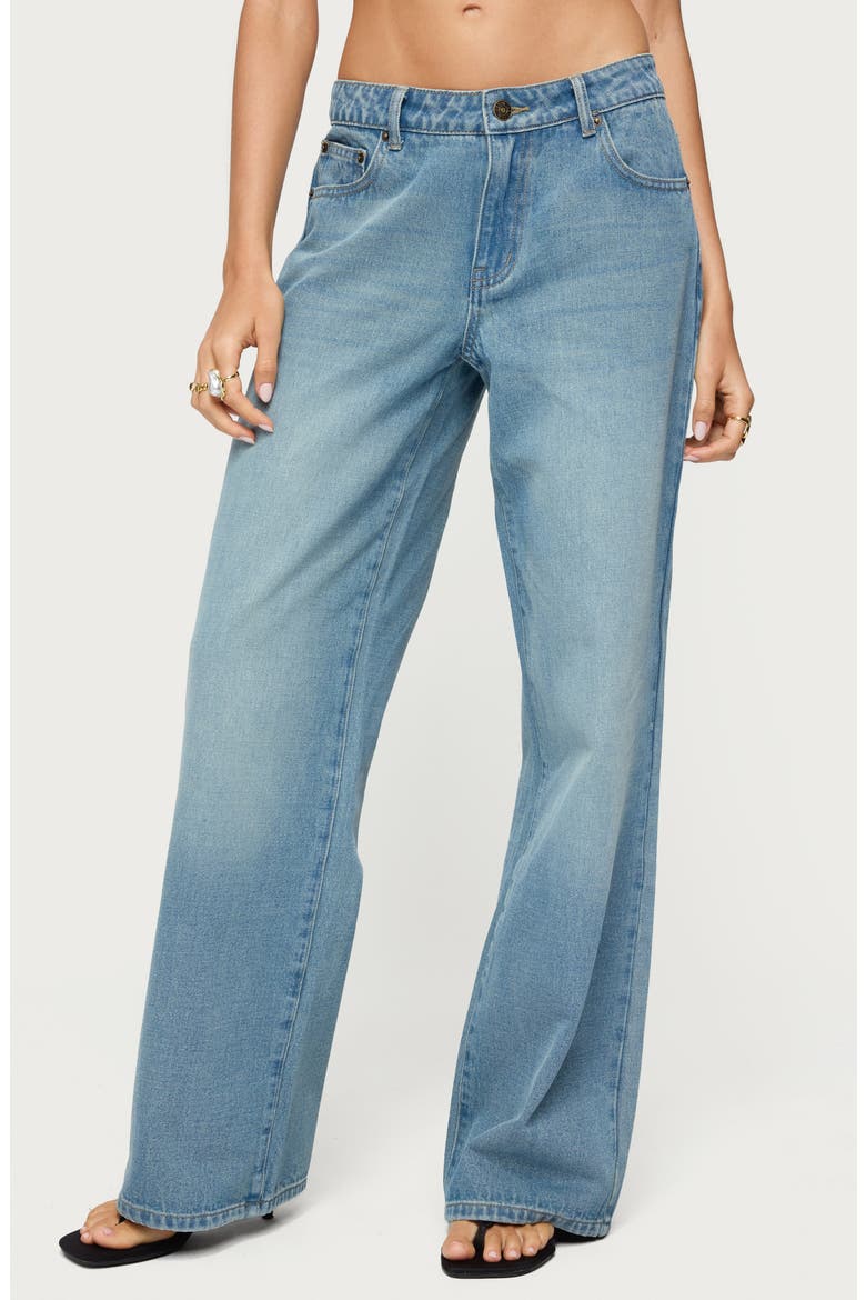 Raelynn Washed Wide Leg Jeans, Main, color, TINTED-DENIM