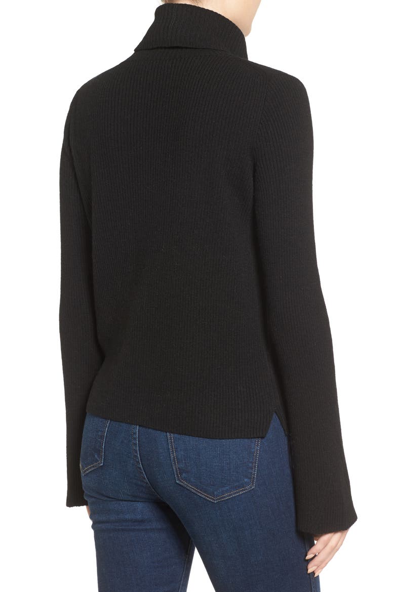 Turtleneck Sweater, Alternate, color, TRUE BLACK