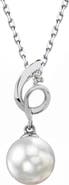 The Pearl Source 14K Gold South Sea Pearl & Diamond Symphony Pendant