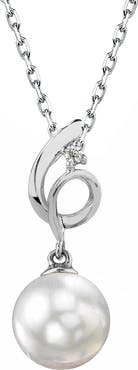 The Pearl Source 14K Gold South Sea Pearl & Diamond Symphony Pendant