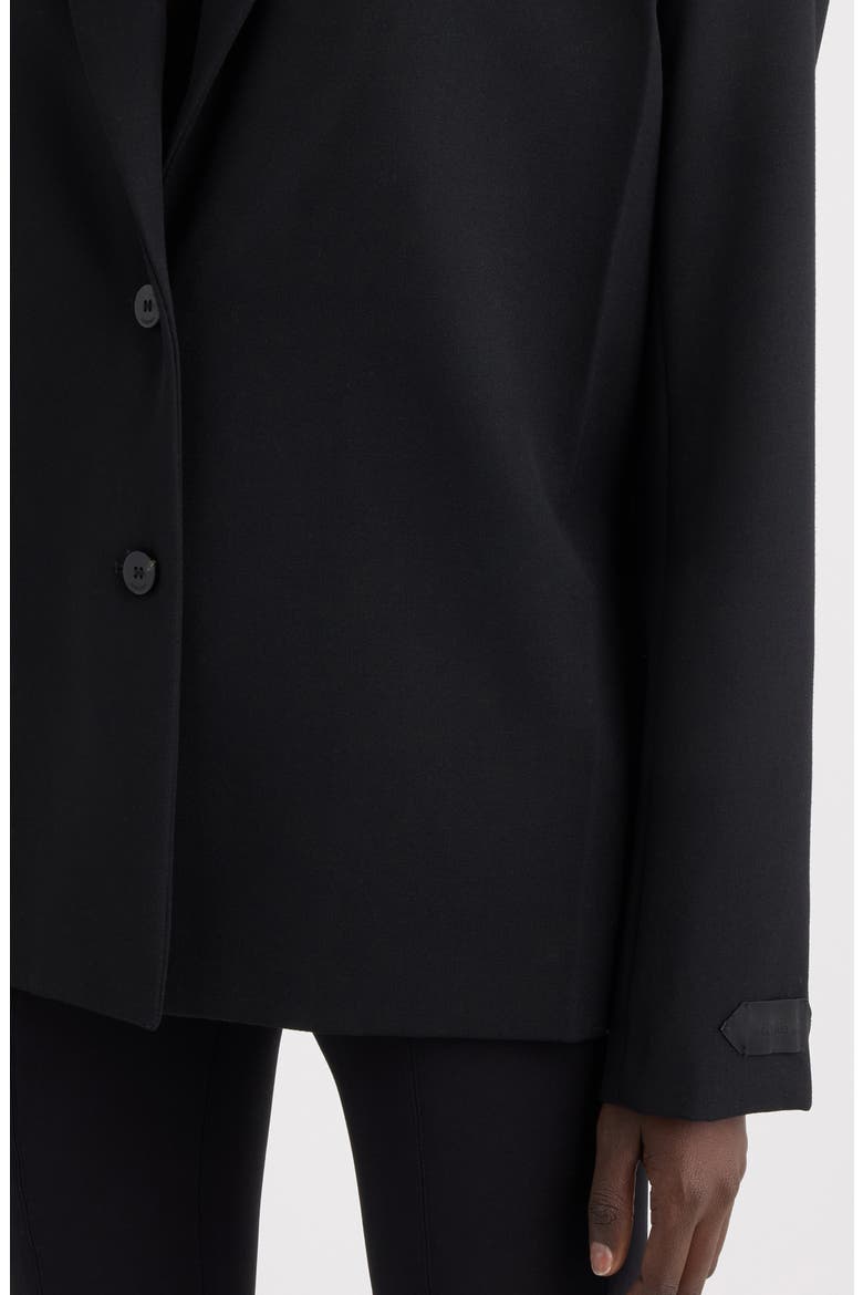 La Veste Carree Virgin Wool Blazer, Alternate, color, BLACK