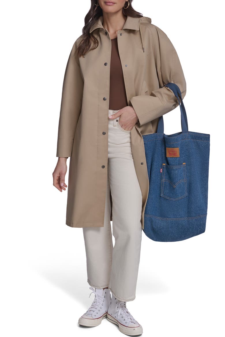 Relaxed Trench Coat, Alternate, color, KHAKI