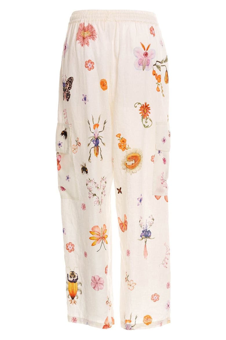 Serafina Mbar Cover-Up Linen Pants, Alternate, color, WHITE