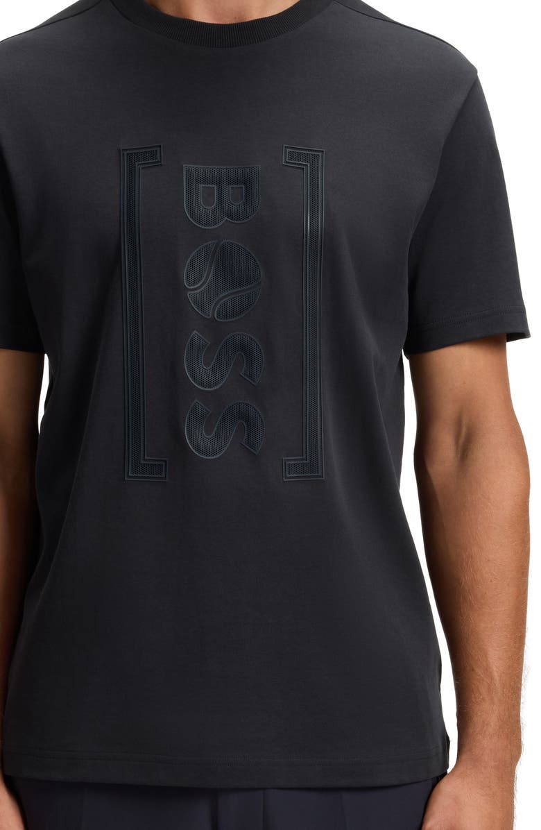 BOSS Iconic Tennis Logo Graphic T-Shirt, Alternate, color, Dark Blue
