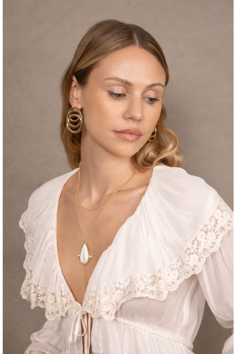 Paloma Layered Necklace, Alternate, color, GOLD/ PEARL