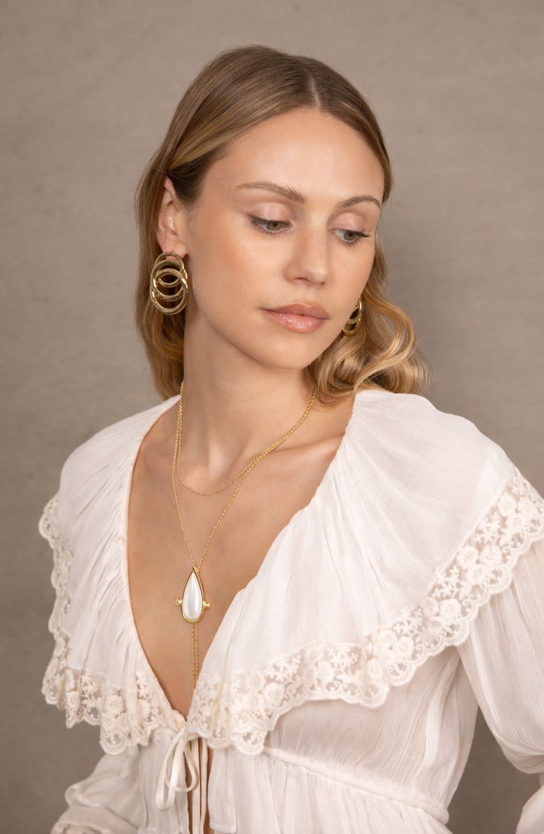 Petit Moments Paloma Layered Necklace, Alternate, color, Gold/ Pearl