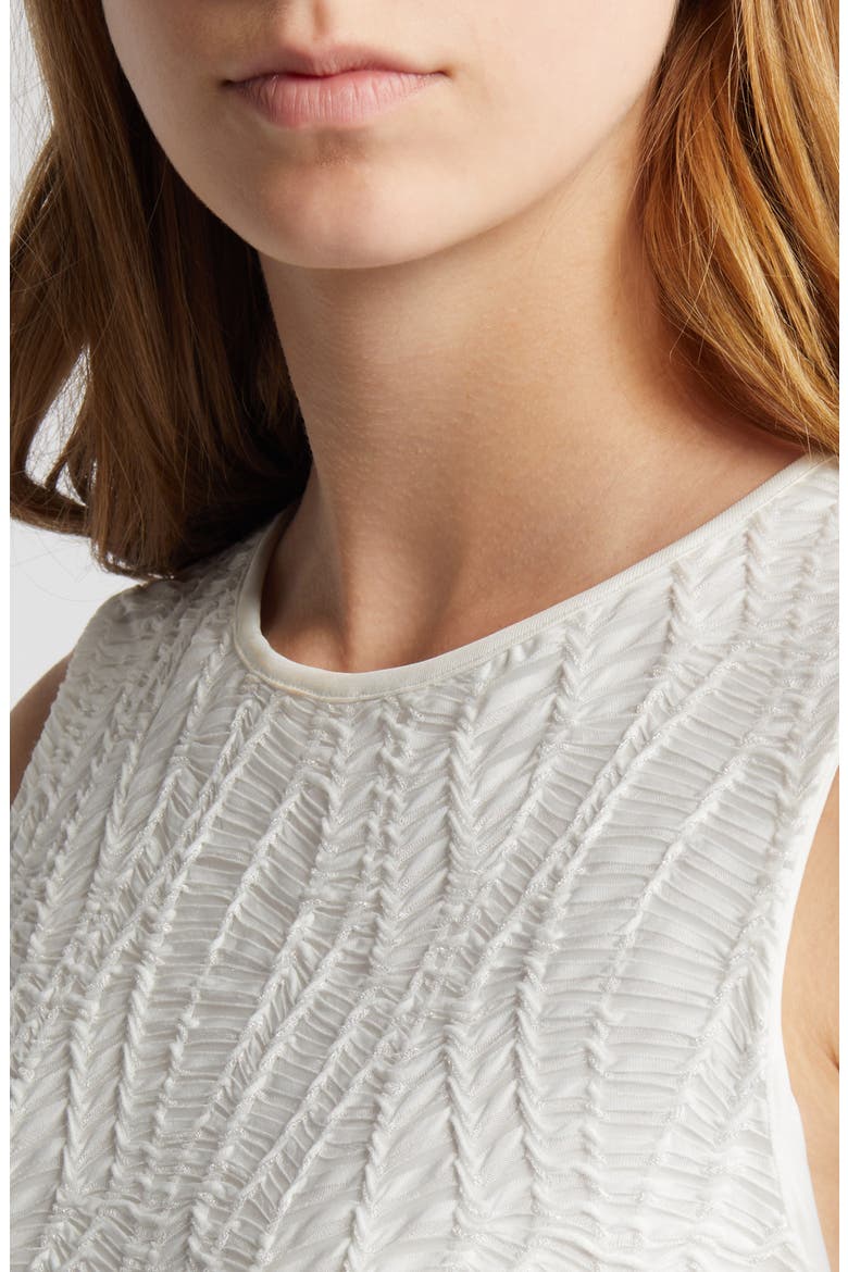 Textured Maxi Dress, Alternate, color, WHITE