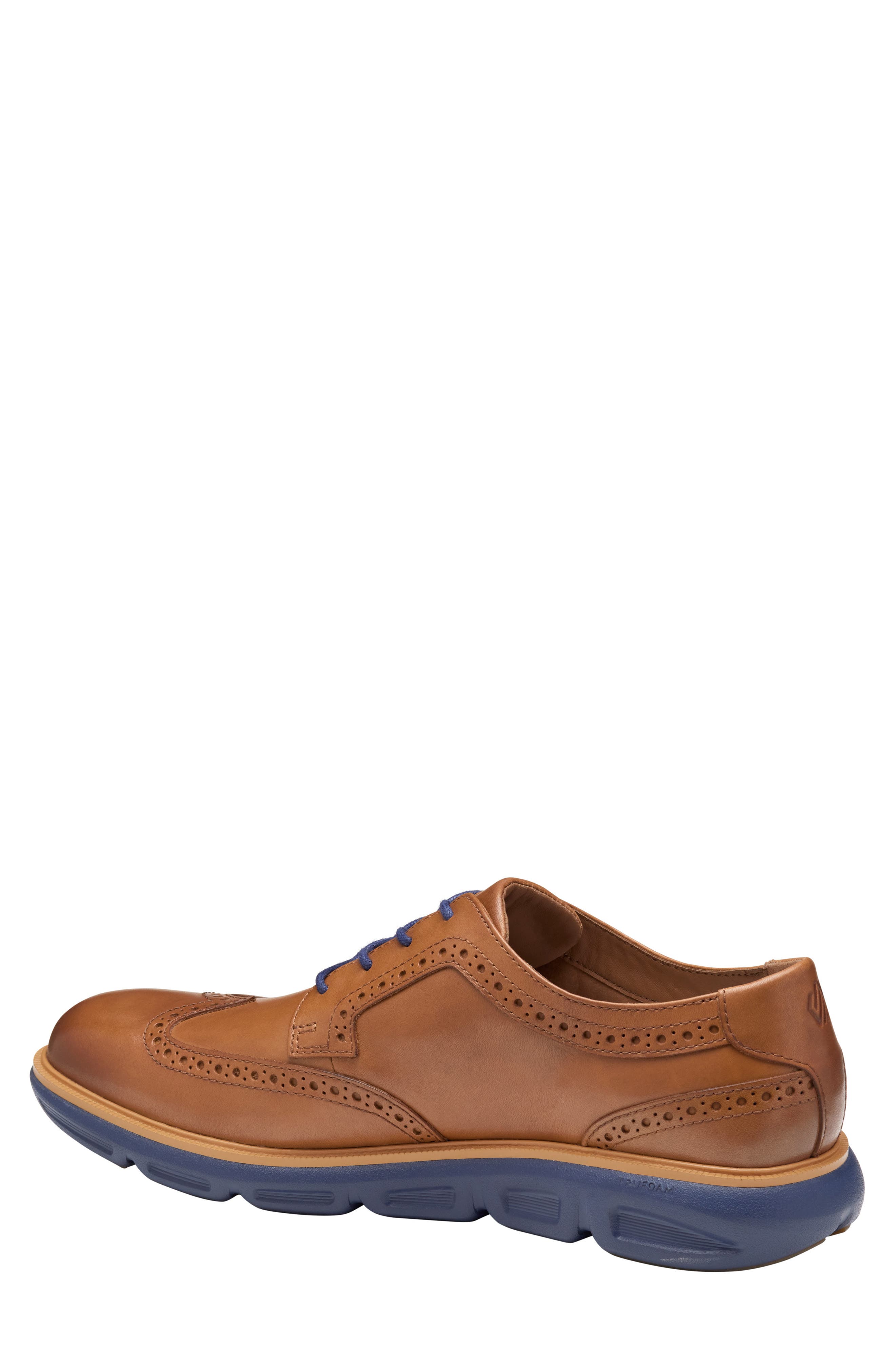Johnston & Murphy Larkin Wingtip Derby, Alternate, color, Tan Italian Calfskin