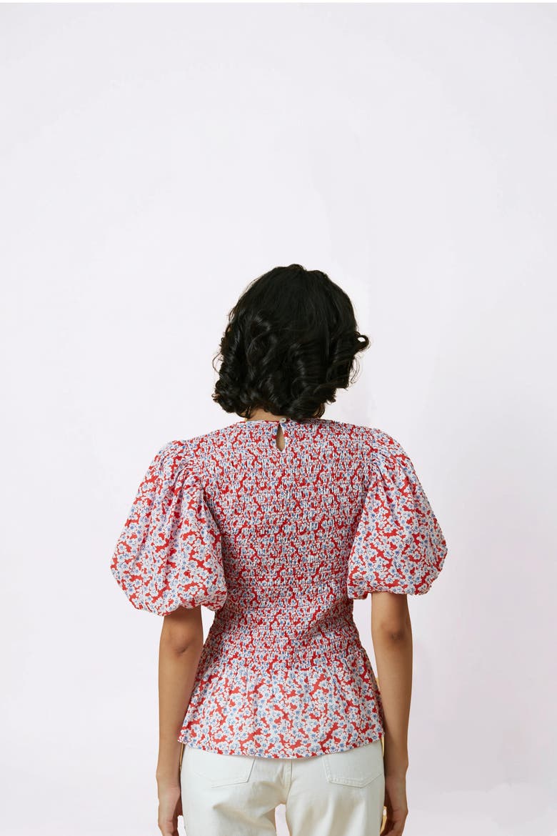 Luz Top, Alternate, color, Red Botan