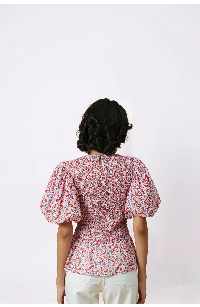 Ro's Garden Luz Top, Alternate, color, Red Botan