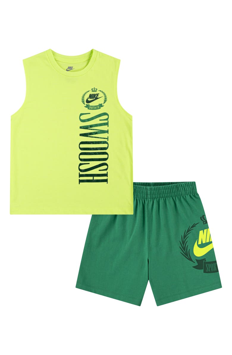 Nike Kids' Swoosh Graphic Tank & Shorts Set, Main, color,