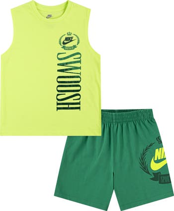 Kids' Swoosh Graphic Tank & Shorts Set