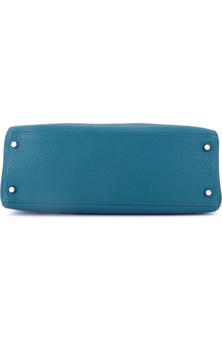 Pre-Owned Hermes Kelly Amazone Handbag Blue Clemence with Palladium Hardware 32, Alternate, color, Bleu Izmir/Mykonos