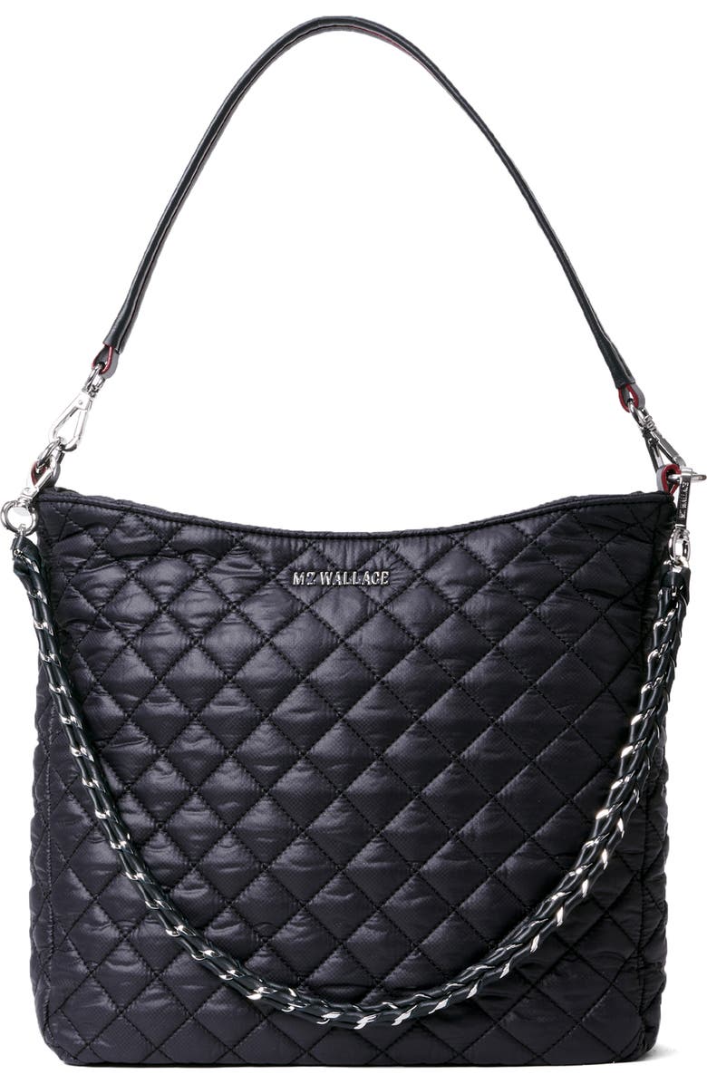 MZ Wallace Crosby Quilted Nylon Hobo Bag, Main, color,
