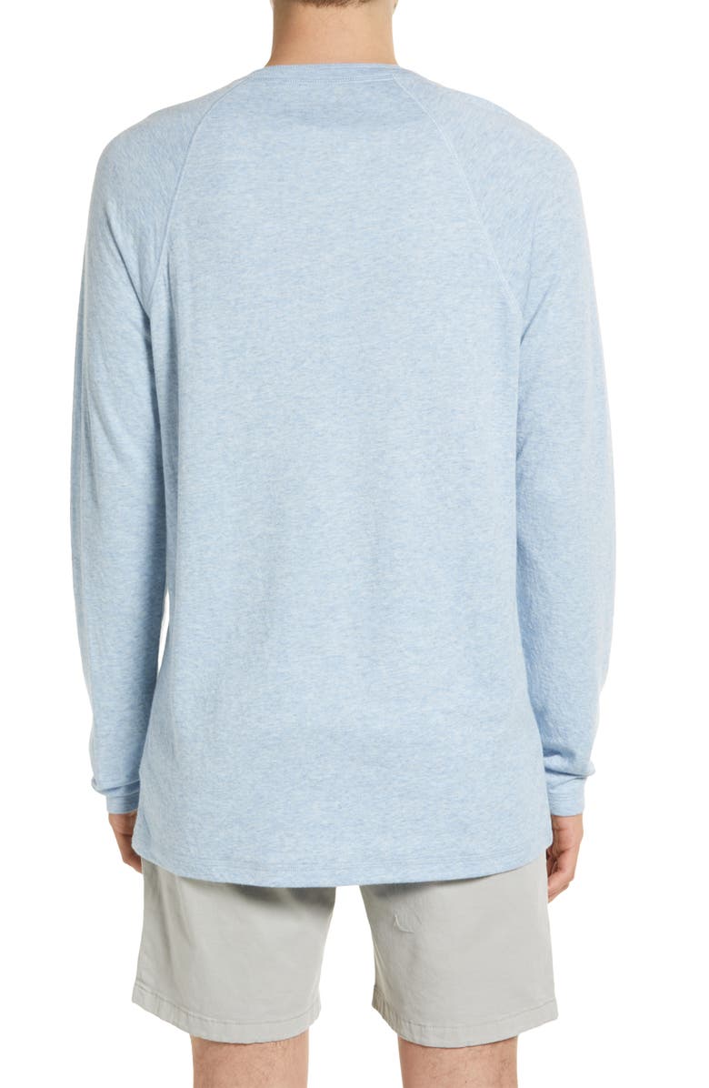 Faherty Cloud Henley, Alternate, color, Light Blue Heather