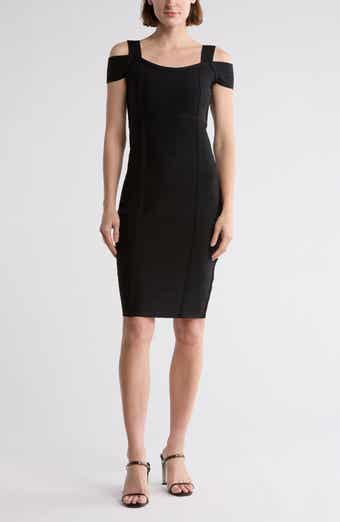 bebe Cold Shoulder Sheath Dress