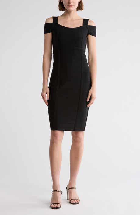 bebe Cold Shoulder Sheath Dress