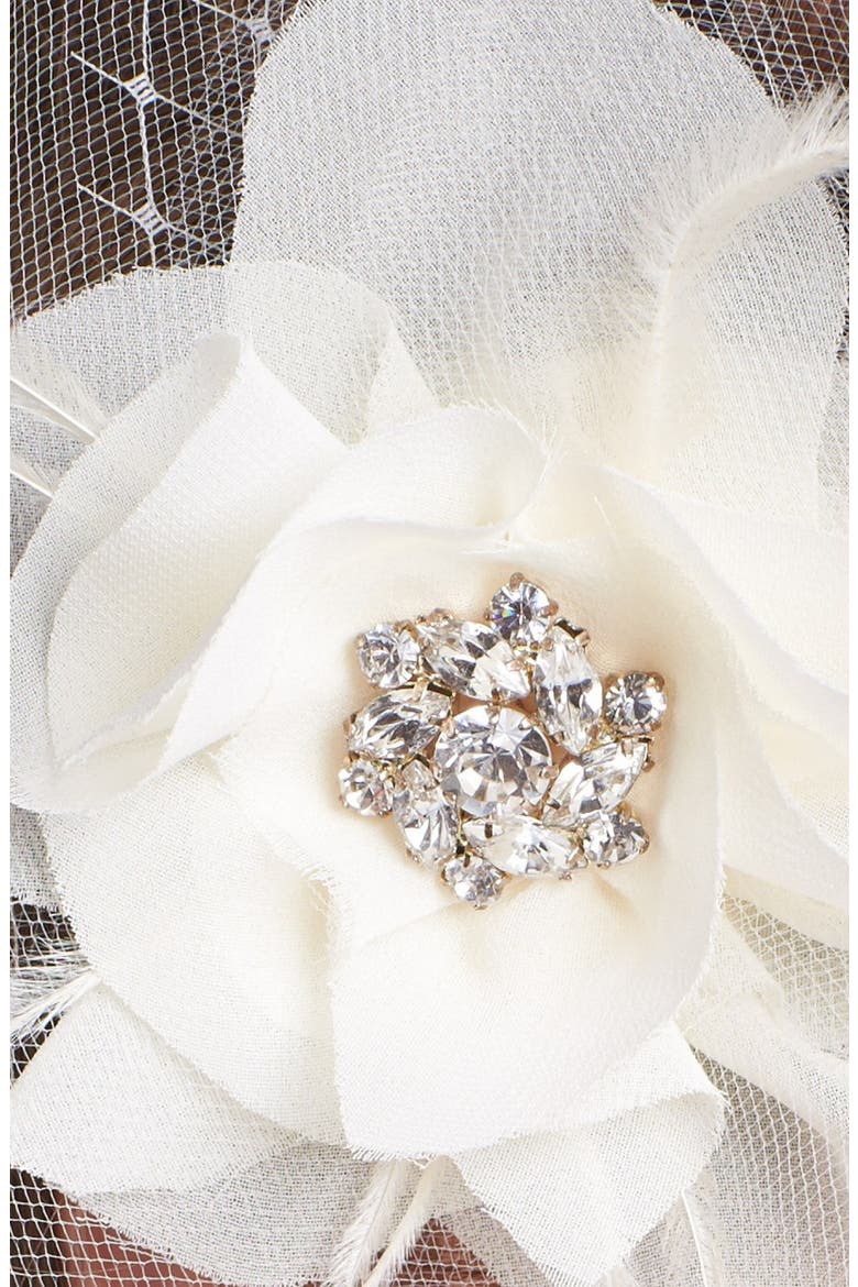 'Elizabeth' Bridal Hair Flower, Alternate, color, IVORY