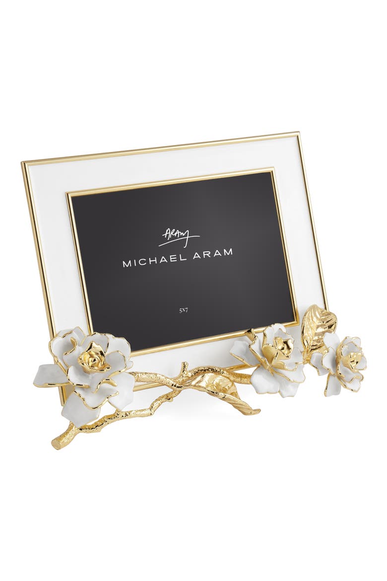 Gardenia 5" x 7" Picture Frame, Main, color, SILVER