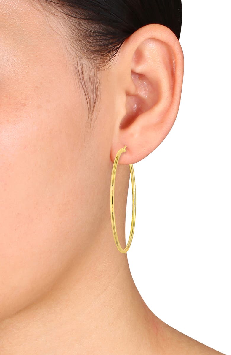 DELMAR Polished Hoop Earrings, Alternate, color, 