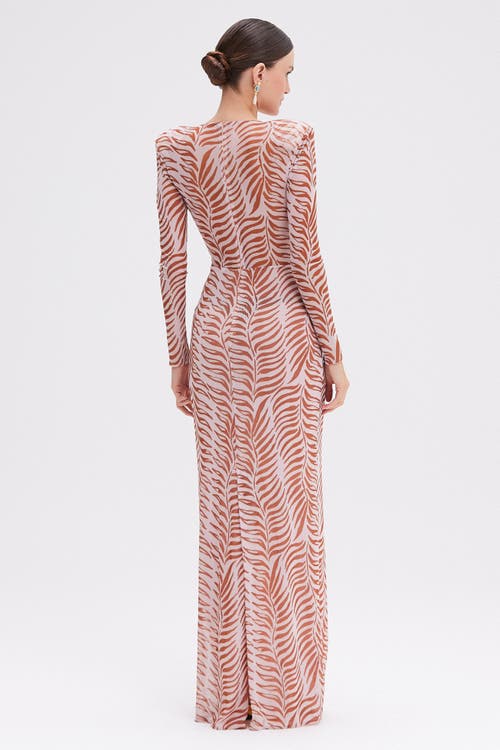 Patbo Botanic Retro Tulle Maxi Dress In Pink