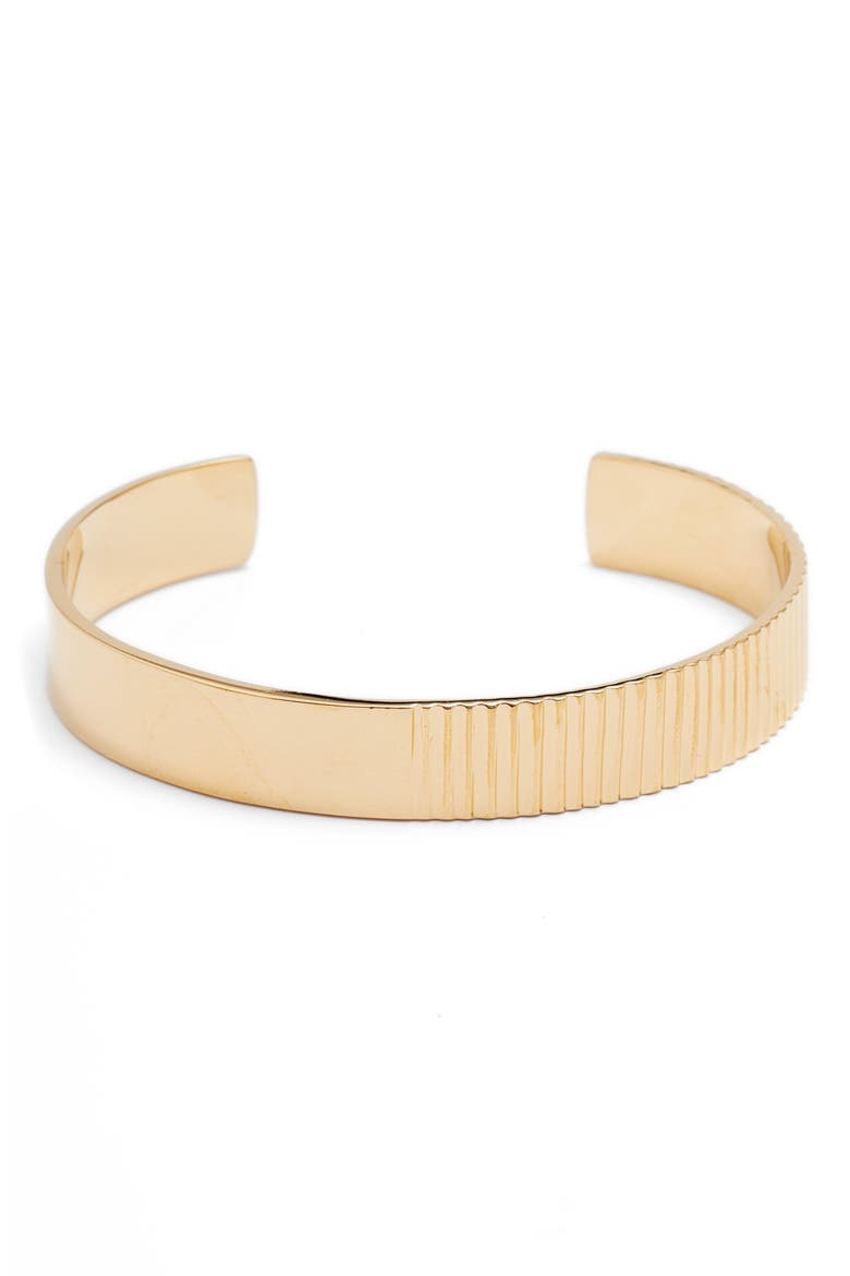 Meta Cuff Bracelet, Main, color, GOLD