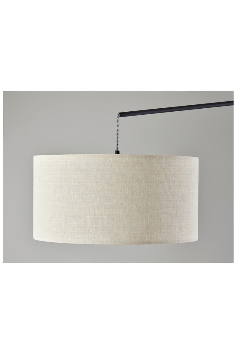 Varick Arc Floor Lamp, Alternate, color, BLACK