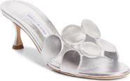 Manolo Blahnik Haribalmu Kitten Heel Sandal