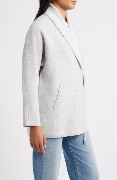 Margaret O'leary Claude Wool & Cashmere Sweater Jacket In Gray