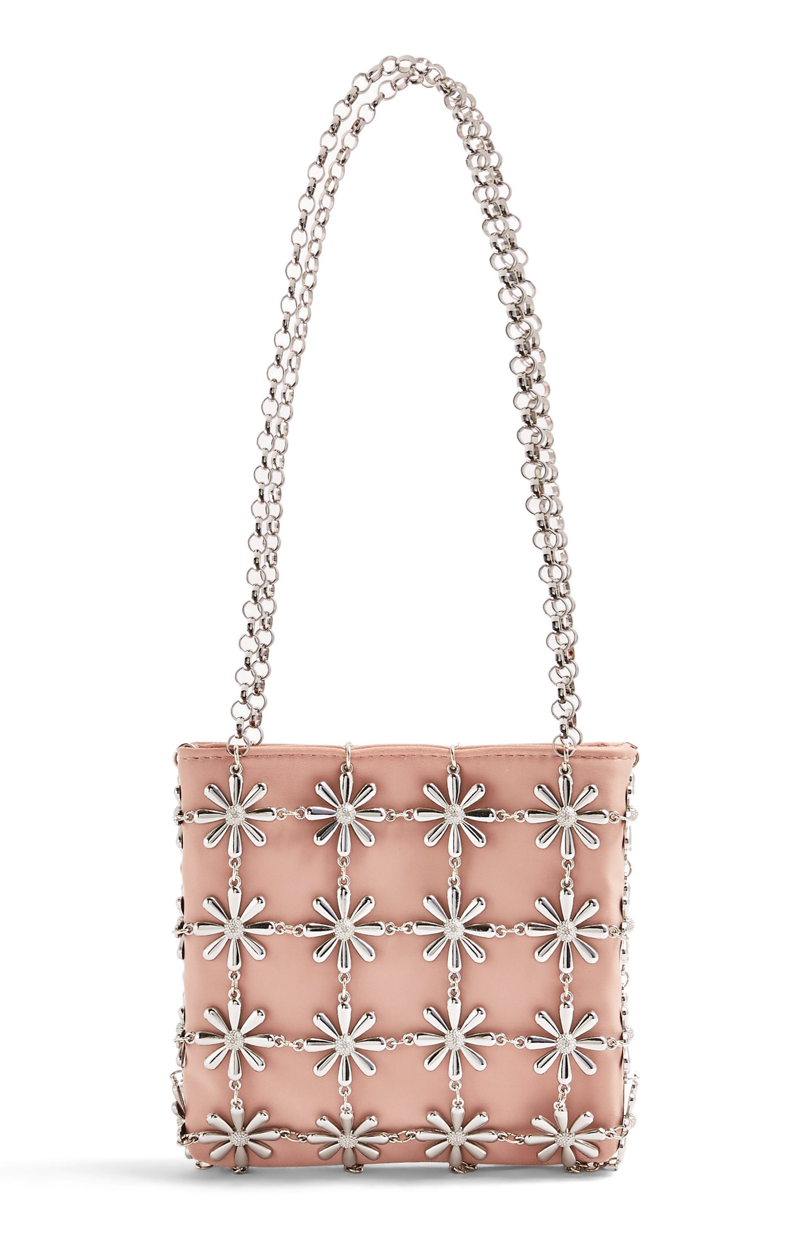 Topshop Daisy Cage Shoulder Bag, Main, color, 