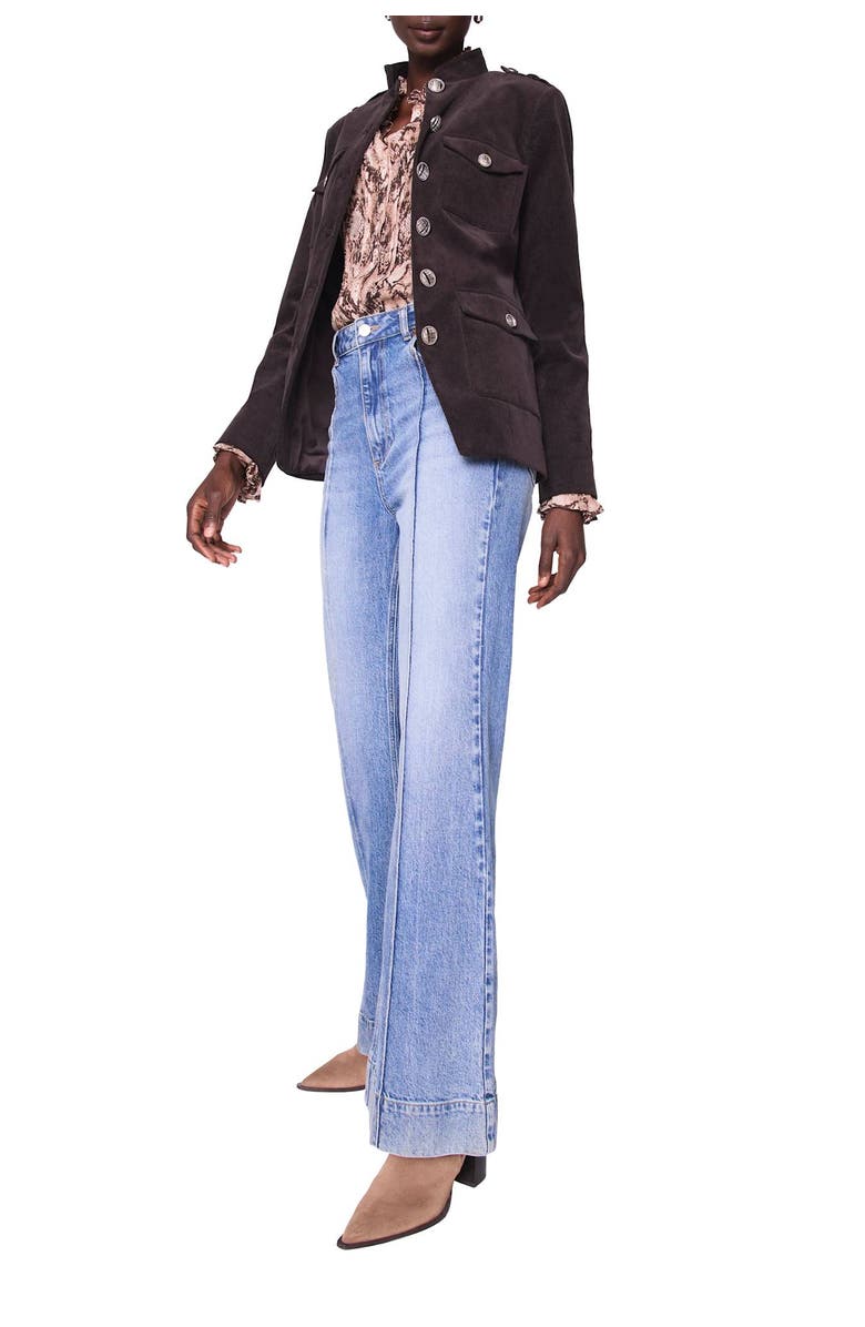 MINT VELVET Corduroy Military Jacket, Alternate, color, Brown