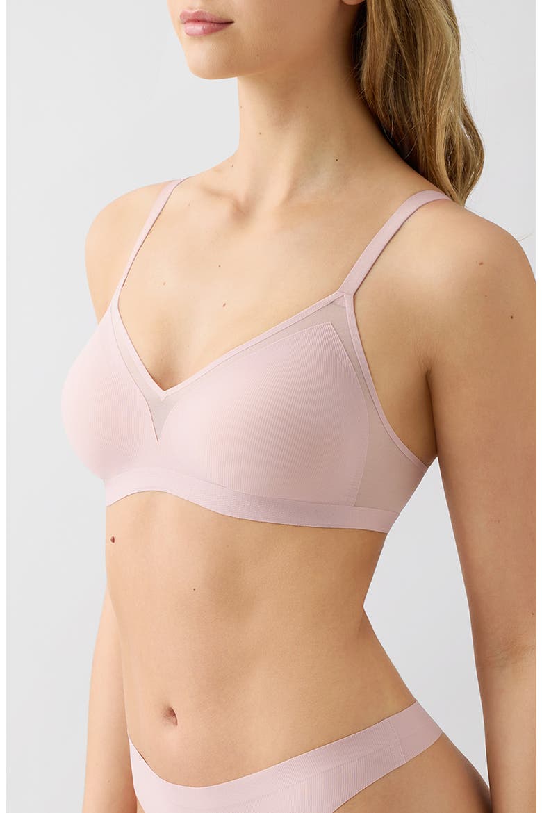 b.wow'd Modern Wirefree Bra, Alternate, color, BLUSH PINK