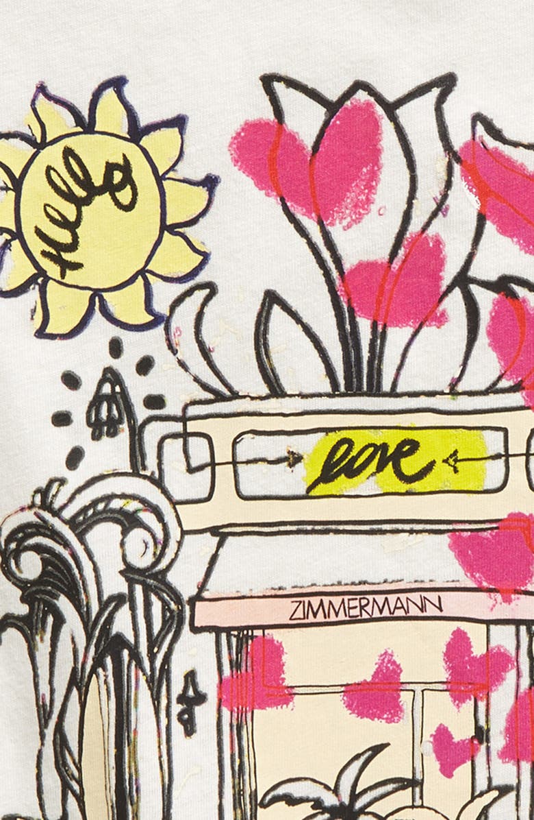 Zimmermann Kids' Halcyon Shop Graphic T-Shirt, Alternate, color, 