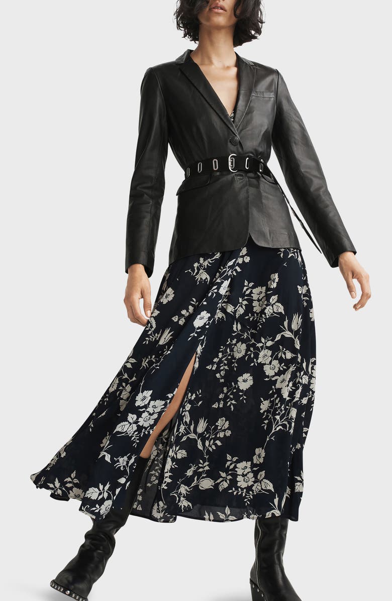 rag & bone Mabel Floral Dress, Alternate, color, Blue Multi