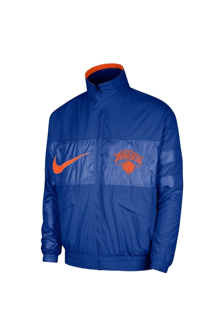 Men's Nike Blue New York Knicks Courtside Versus Capsule Full-Zip Jacket, Alternate, color, Blue