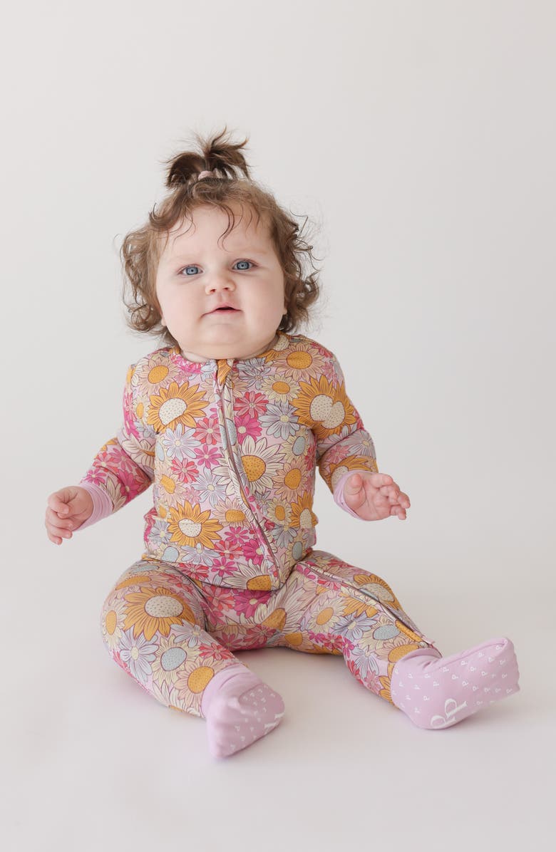 Posh Peanut Rosalinda Fitted Convertible One-Piece Pajamas, Alternate, color, 